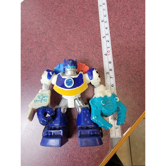 Playskool Rescue Bot Action Figure Lot Chase Heatwave Bumblebee Optimus Prime - Picture 6 of 7